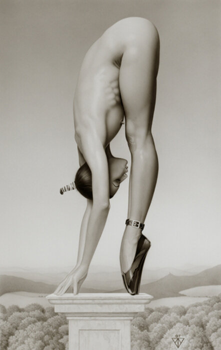 Acrobat on High Heels