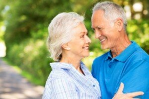 Senior Couple Looking At Each Other.